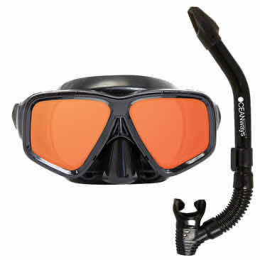 Photo 1 of PROFESSIONAL OCEANWAYS UNDERWATER HD VISION SILICONE MASK & SNORKEL COMBO