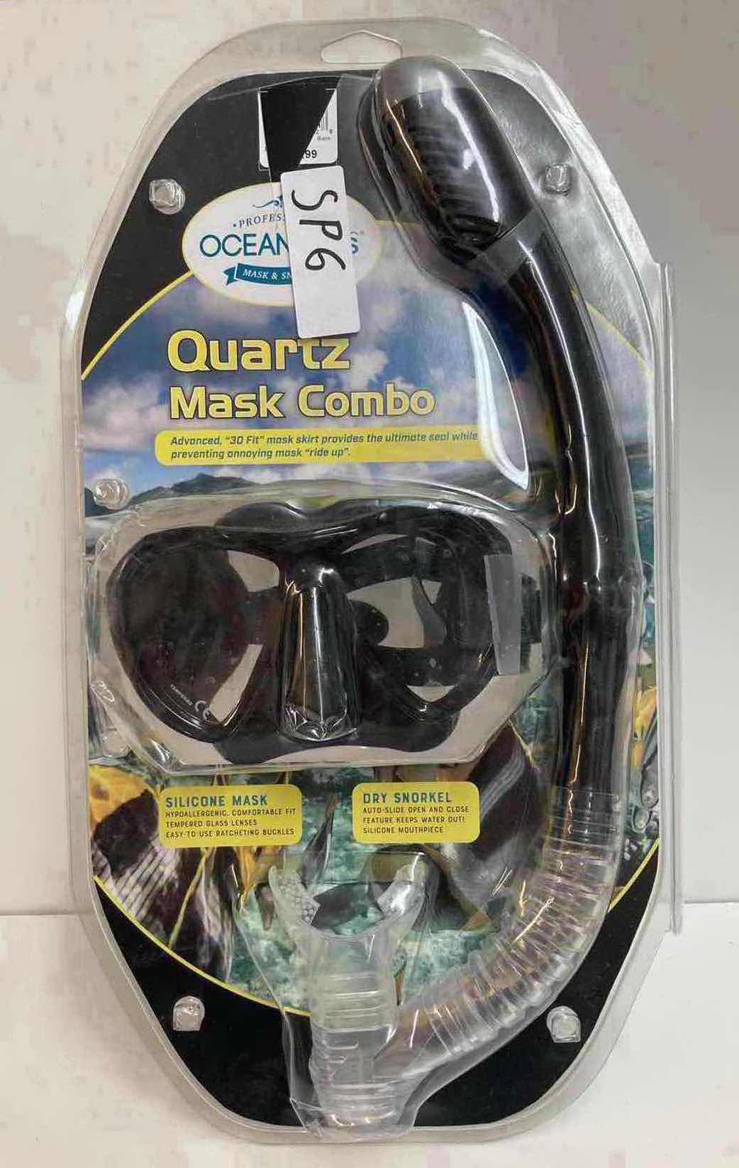 Photo 2 of PROFESSIONAL OCEANWAYS QUARTZ SILICONE MASK & SNORKEL COMBO