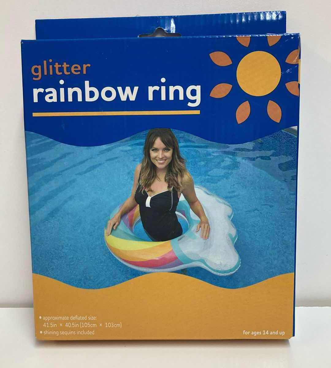 Photo 3 of RITE AID AIR MATTRESS, GLITTER RAINBOW RING & KOALA SWIM RING FLOAT