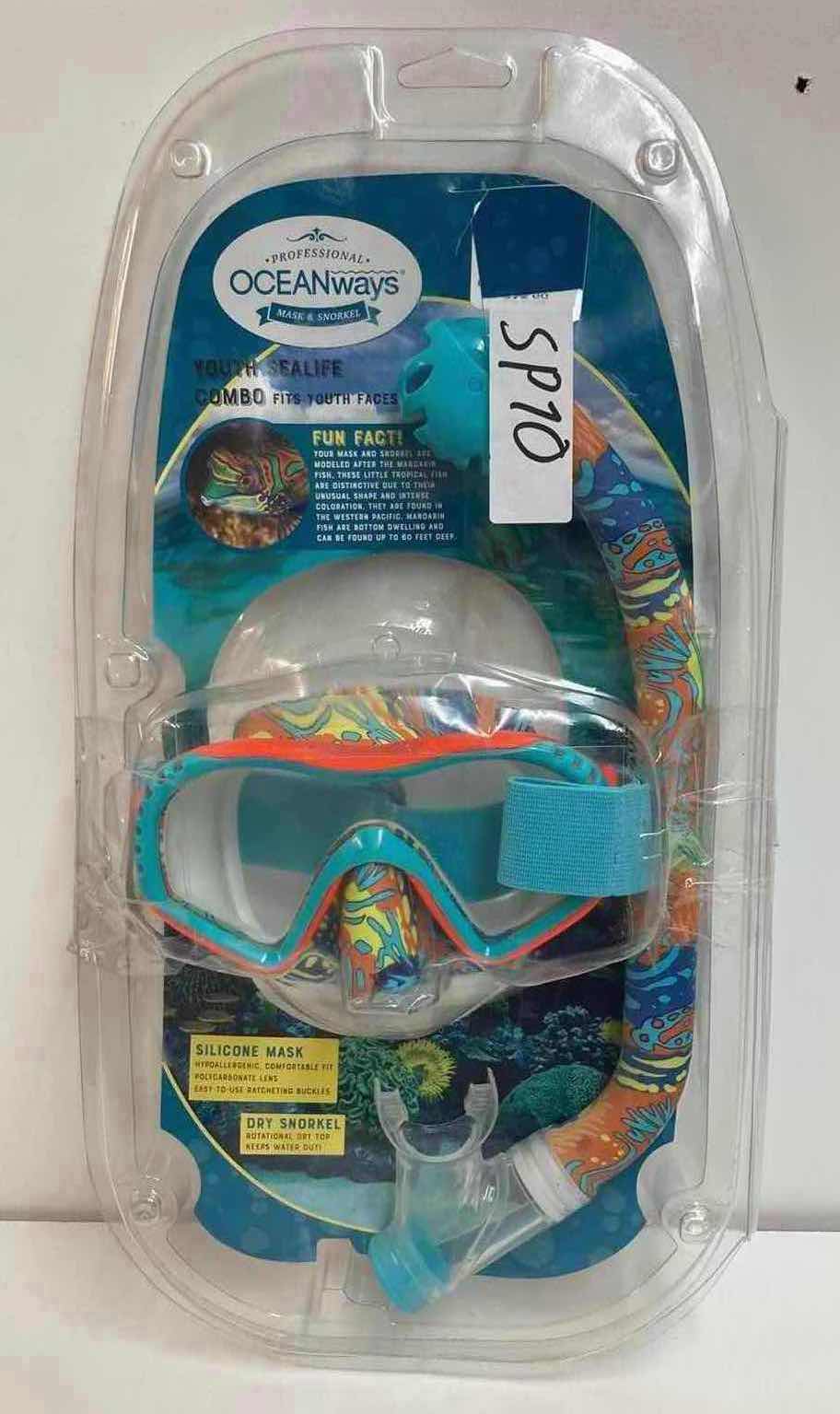 Photo 2 of PROFESSIONAL OCEANWAYS SILICONE MASK & SNORKEL COMBO YOUTH FIT