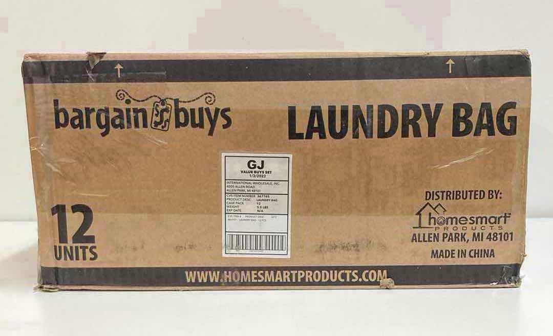 Photo 3 of HOMESMART PRODUCTS LAUNDRY BAGS W ZIPPER 12PK 25” X 7” H25”