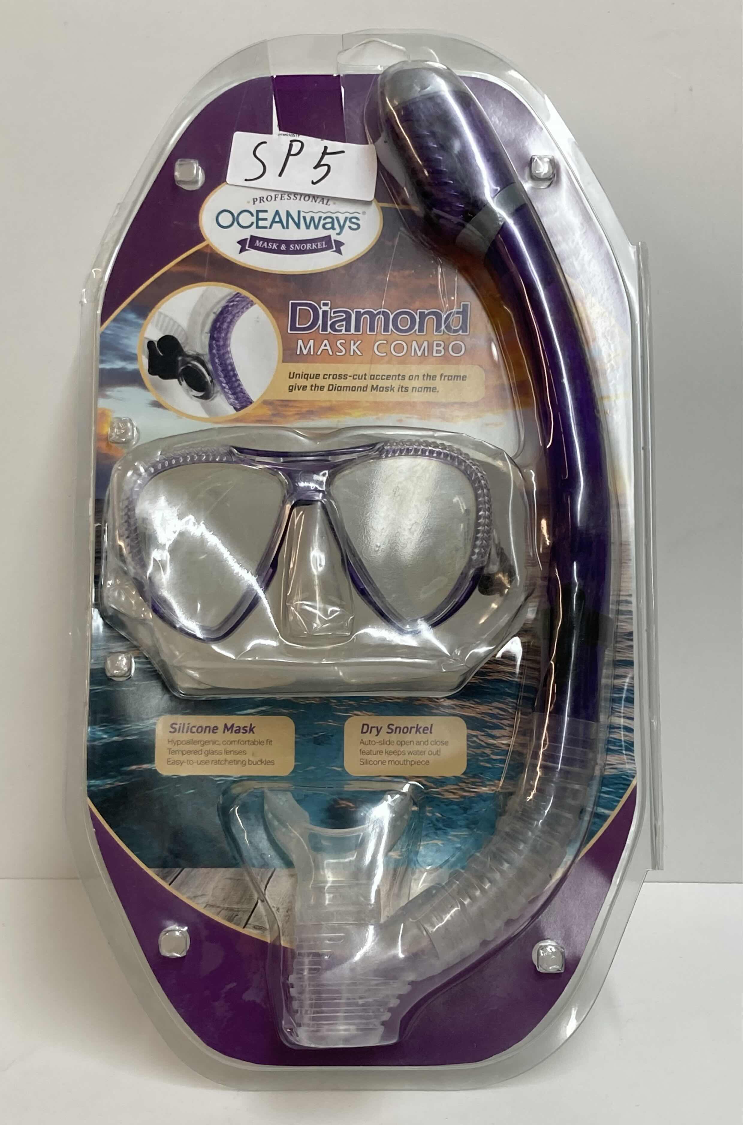 Photo 2 of PROFESSIONAL OCEANWAYS SILICONE MASK & SNORKEL COMBO ADULT FIT