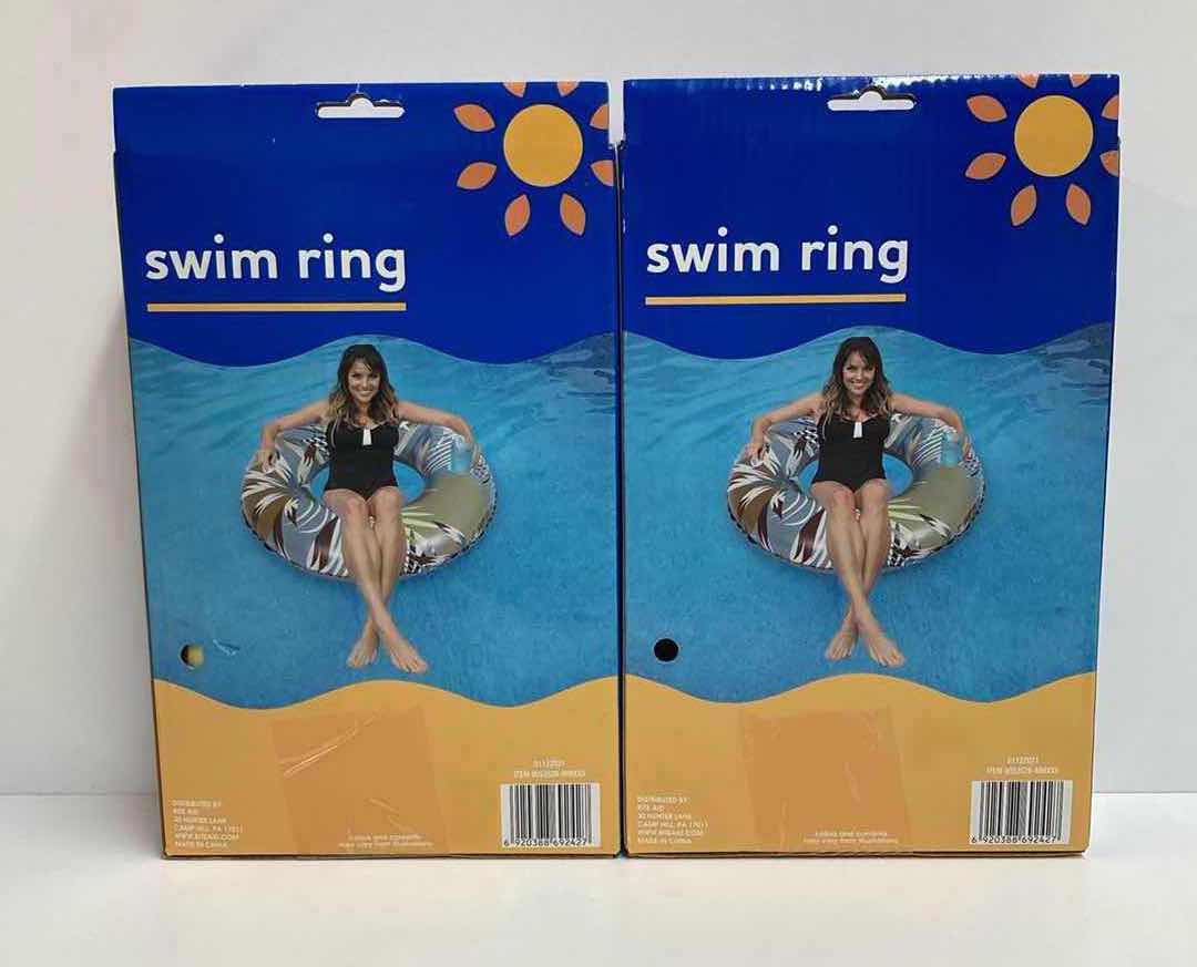 Photo 1 of RITE AID TROPICAL SWIM RING FLOATS (2)