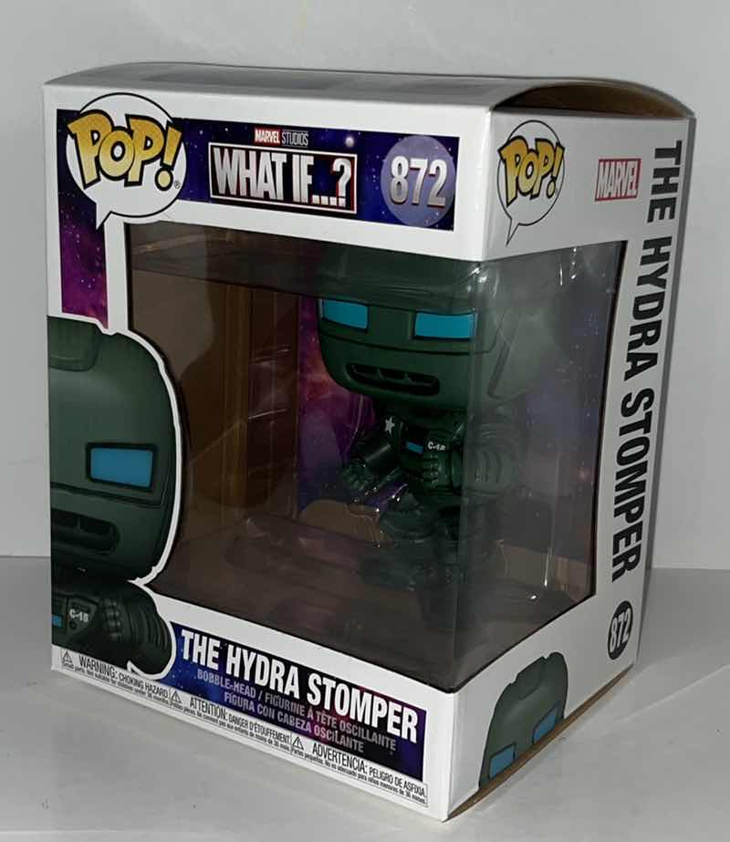 Photo 2 of NIB FUNKO POP MARVEL STUDIOS WHAT IF…? BOBBLE-HEAD VINYL FIGURE , #872 THE HYDRA STOMPER (1)