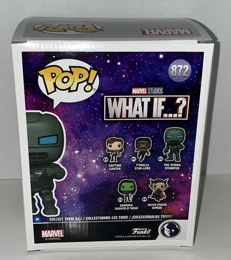 Photo 3 of NIB FUNKO POP MARVEL STUDIOS WHAT IF…? BOBBLE-HEAD VINYL FIGURE , #872 THE HYDRA STOMPER (1)