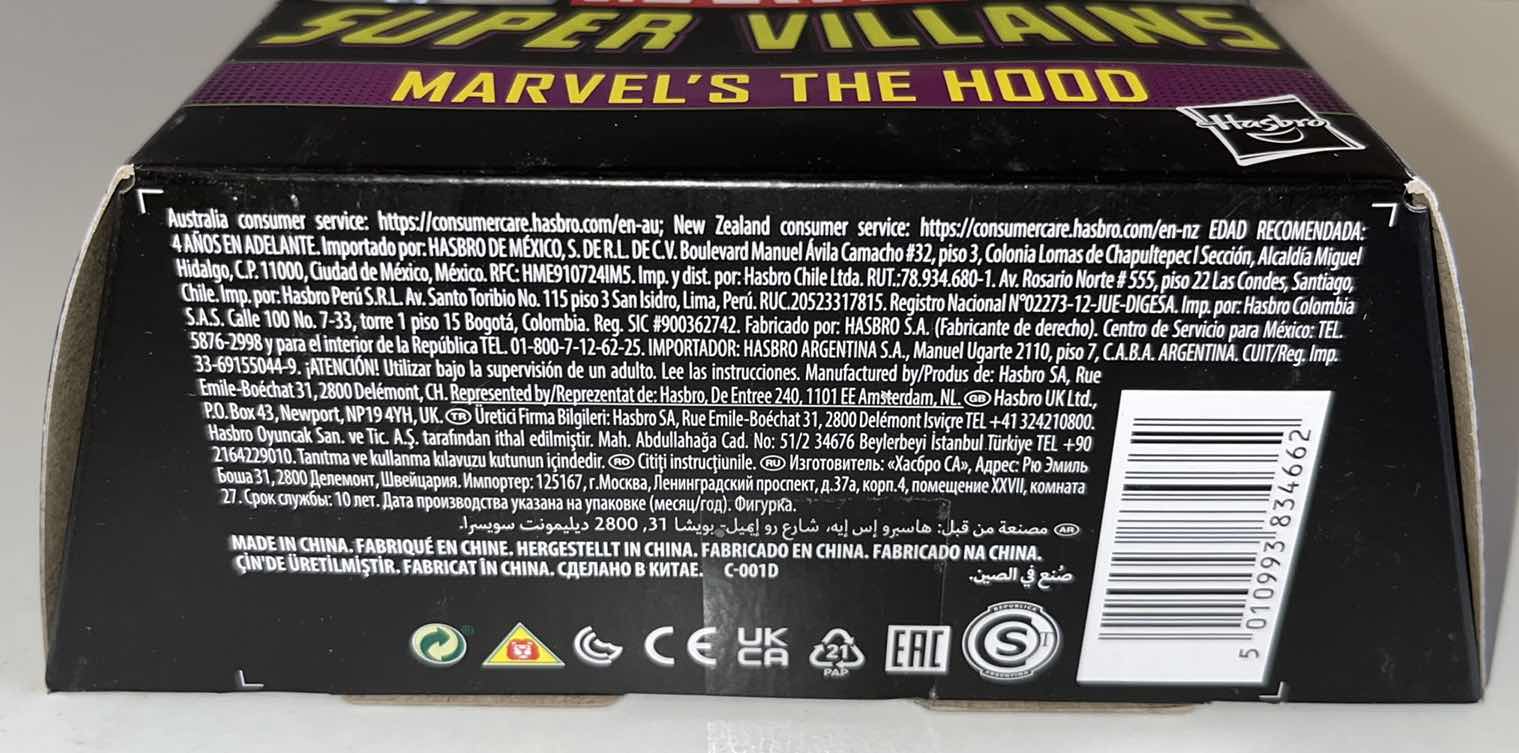 Photo 4 of NEW HASBRO MARVEL LEGEND SERIES, SUPER VILLAINS “MARVELS THE HOOD” (1)