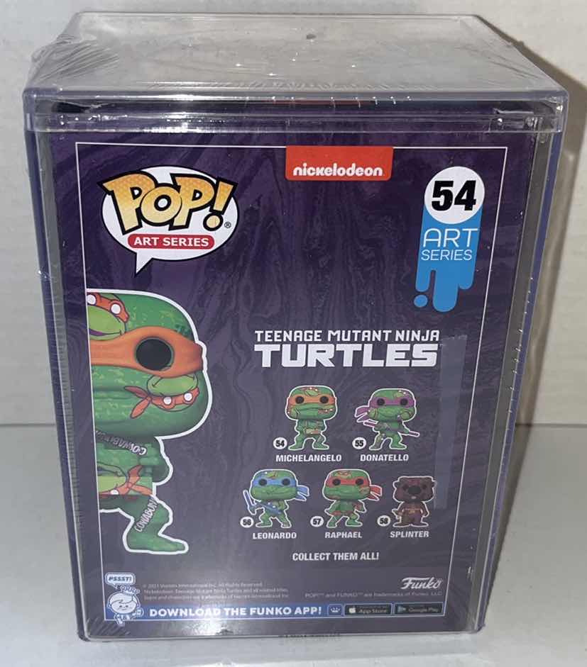 Photo 4 of BRAND NEW FUNKO POP! ART SERIES NICKELODEON VINYL FIGURE, TMNT #54 MICHELANGELO $40.00 (1)