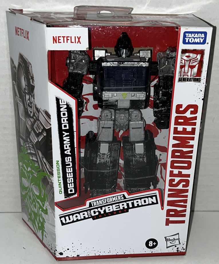 Photo 1 of BRAND NEW HASBRO TAKARA TOMY NETFLIX TRANSFORMERS KINGDOM WAR FOR CYBERTRON TRILOGY, QUINTESSON “DESEEUS ARMY DRONE” (1)