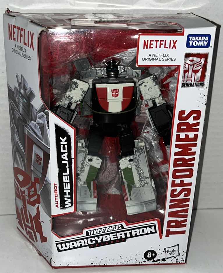 Photo 1 of BRAND NEW HASBRO TAKARA TOMY NETFLIX TRANSFORMERS KINGDOM WAR FOR CYBERTRON TRILOGY, AUTOBOT “WHEELJACK” (1)