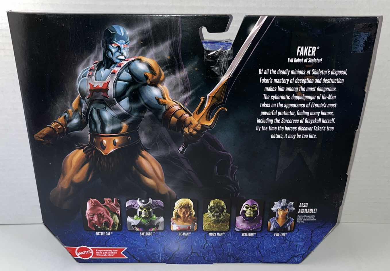 Photo 3 of NEW MATTEL MASTERS OF THE UNIVERSE REVELATION ACTION FIGURE & ACCESSORIES, FAKER (1)
