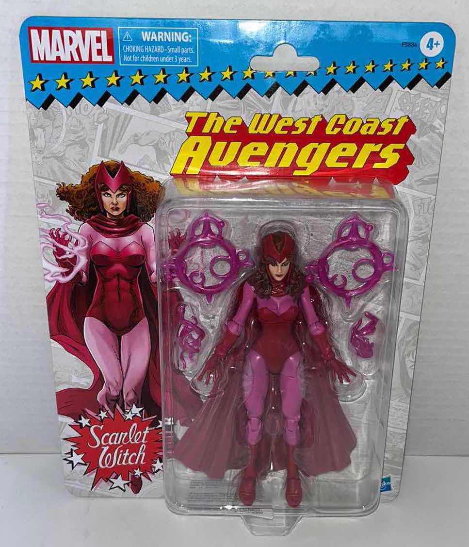 Photo 1 of NEW HASBRO MARVEL ACTION FIGURE & ACCESSORIES, THE WEST COAST AVENGERS SCARLET WITCH 