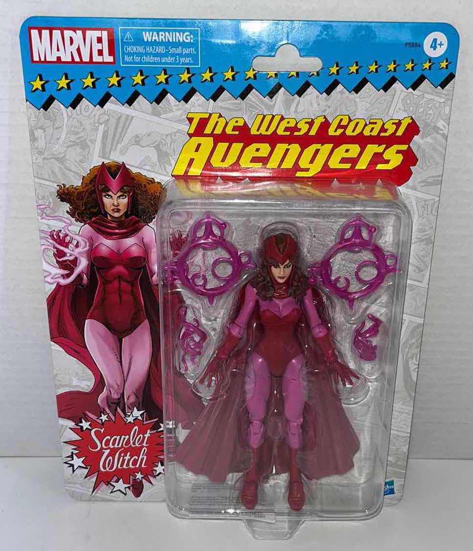 Photo 1 of NEW HASBRO MARVEL ACTION FIGURE & ACCESSORIES, THE WEST COAST AVENGERS SCARLET WITCH $28.00 (1)