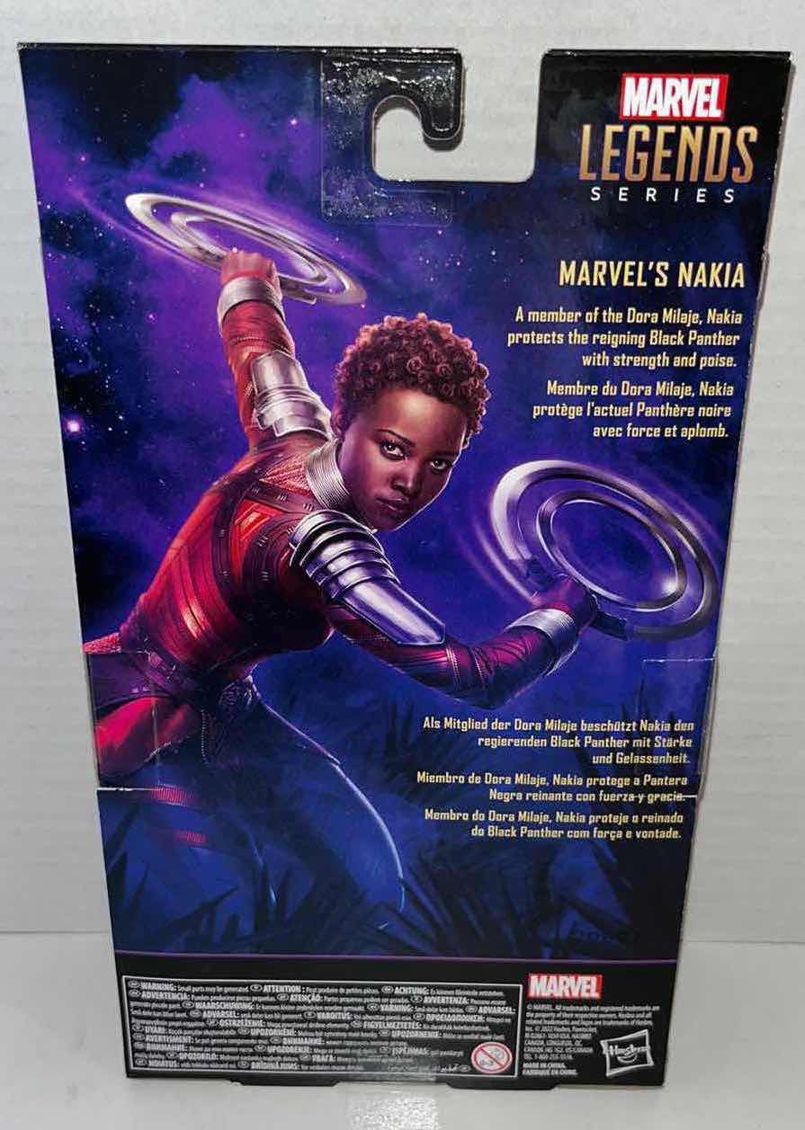 Photo 3 of NEW HASBRO MARVEL STUDIOS LEGENDS SERIES ACTION FIGURE & ACCESSORIES, BLACK PANTHER “MARVELS NAKIA” (1)