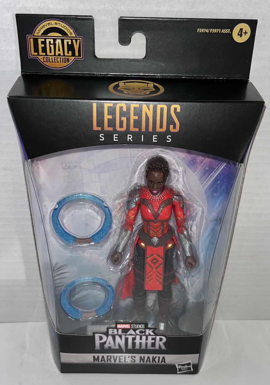 Photo 1 of NEW HASBRO MARVEL STUDIOS LEGENDS SERIES ACTION FIGURE & ACCESSORIES, BLACK PANTHER “MARVELS NAKIA” (1)