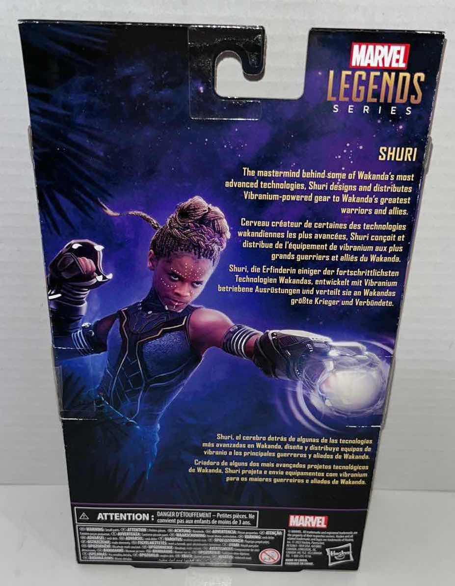 Photo 3 of NEW HASBRO MARVEL STUDIOS LEGENDS SERIES ACTION FIGURE & ACCESSORIES, BLACK PANTHER “SHURI”