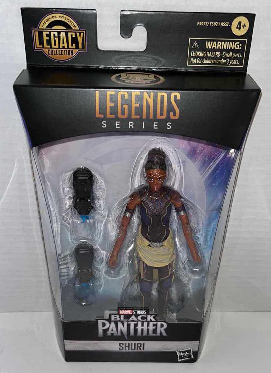 Photo 1 of NEW HASBRO MARVEL STUDIOS LEGENDS SERIES ACTION FIGURE & ACCESSORIES, BLACK PANTHER “SHURI”