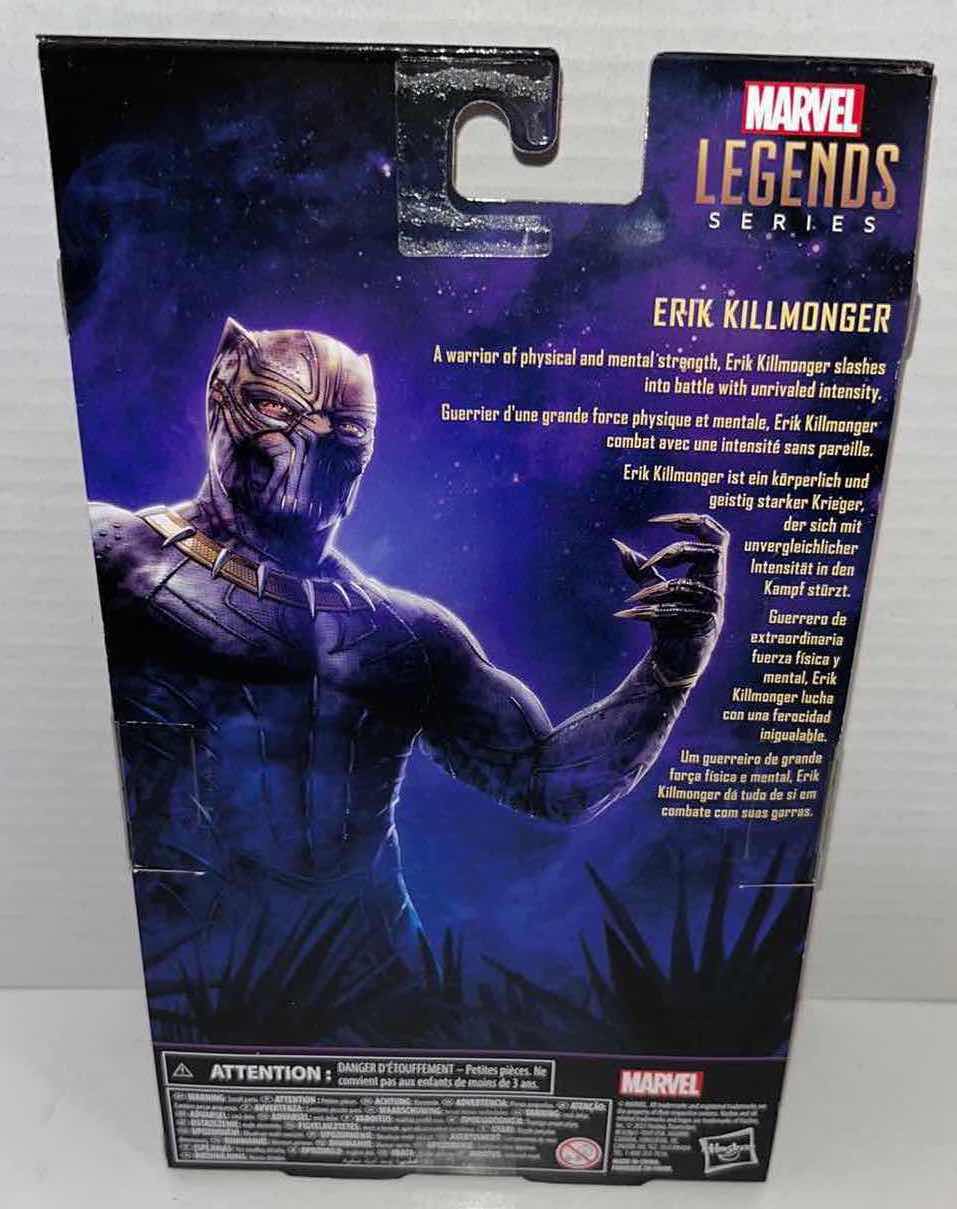 Photo 3 of NEW HASBRO MARVEL STUDIOS LEGENDS SERIES ACTION FIGURE & ACCESSORIES, BLACK PANTHER “ERIK KILLMONGER” $28.00 (1)