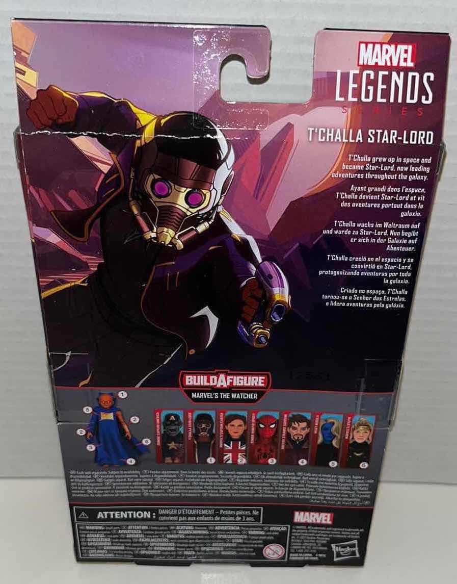 Photo 3 of NEW HASBRO MARVEL LEGEND SERIES ACTION FIGURE & ACCESSORIES, MARVEL STUDIOS WHAT IF? “T’CHALLA STAR-LORD” $26.00 (1)
