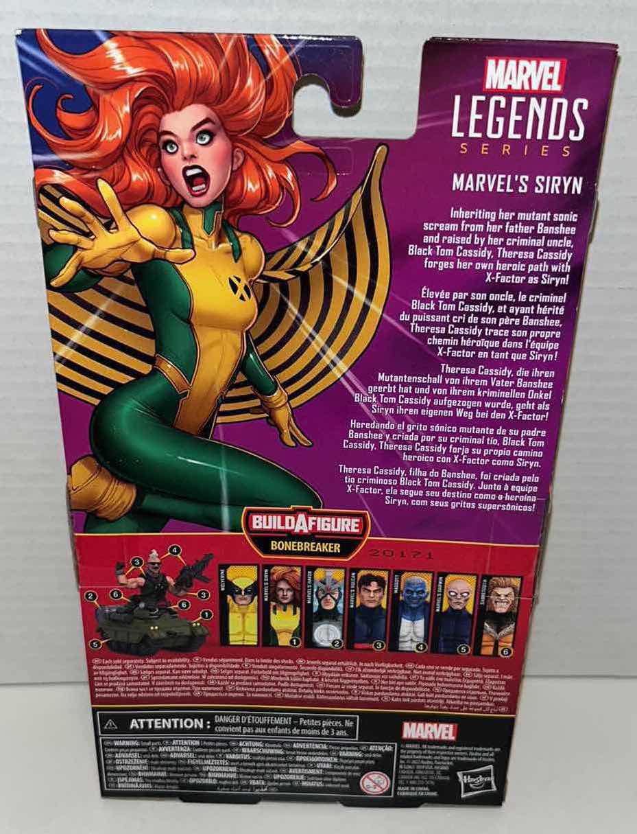 Photo 3 of NEW HASBRO MARVEL LEGEND SERIES ACTION FIGURE & ACCESSORIES, X-MEN “MARVELS SIRYN” $28.00 (1)