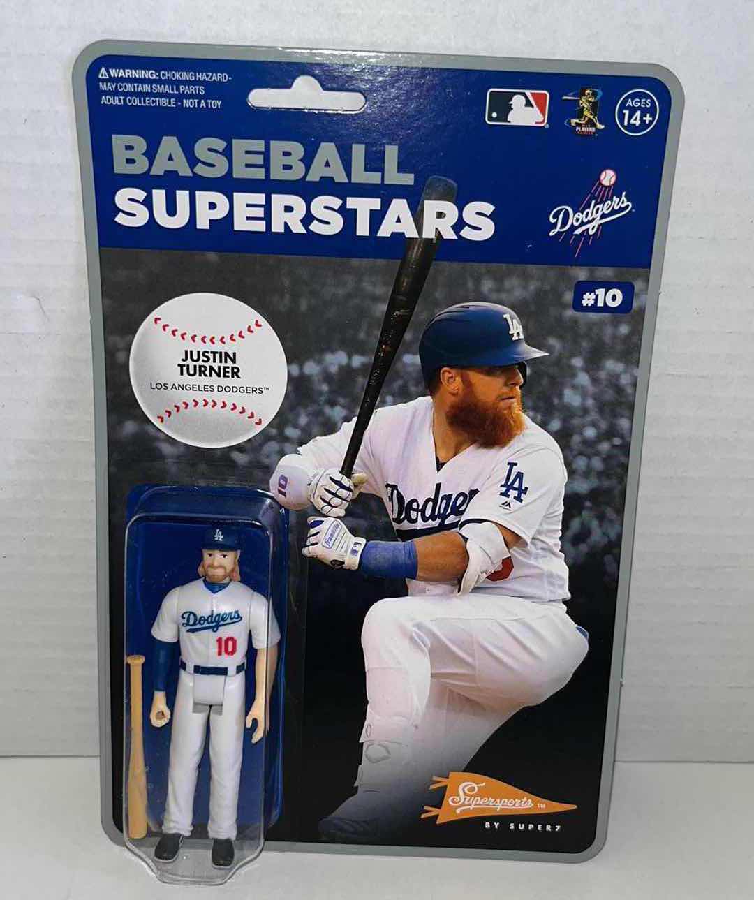 Photo 1 of NEW SUPERSPORTS BY SUPER 7, BASEBALL SUPERSTARS LOS ANGELES DODGERS #10 JUSTIN TURNER (1)