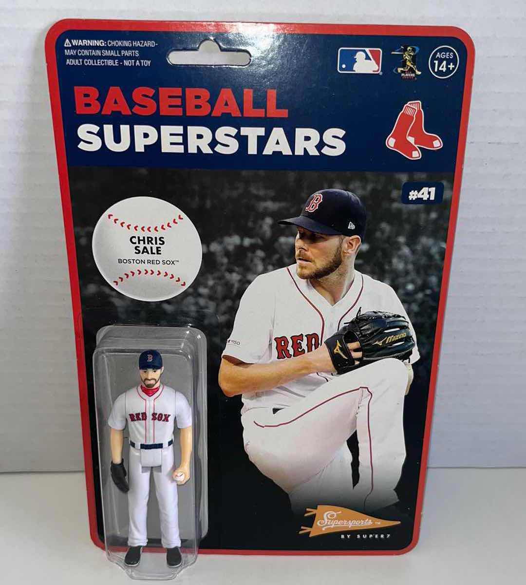 Photo 1 of NEW SUPERSPORTS BY SUPER 7, BASEBALL SUPERSTARS BOSTON RED SOX #41 CHRIS SALE (1)