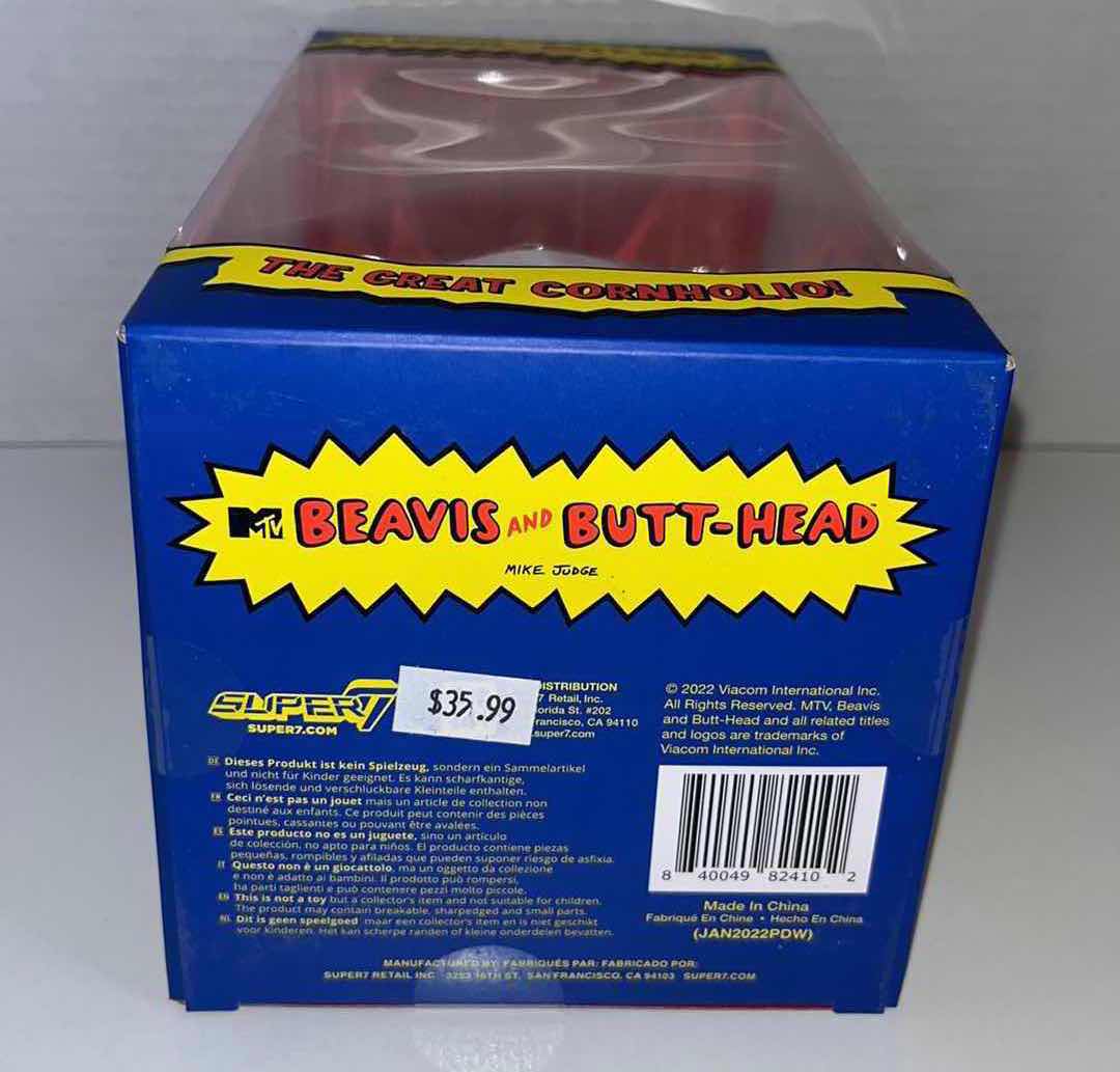 Photo 4 of NEW SUPER7 MTV BEAVIS AND BUTTHEAD “THE GREAT CORNHOLIO” FIGURE & TOILET PAPER ROLL $36.00 (1)