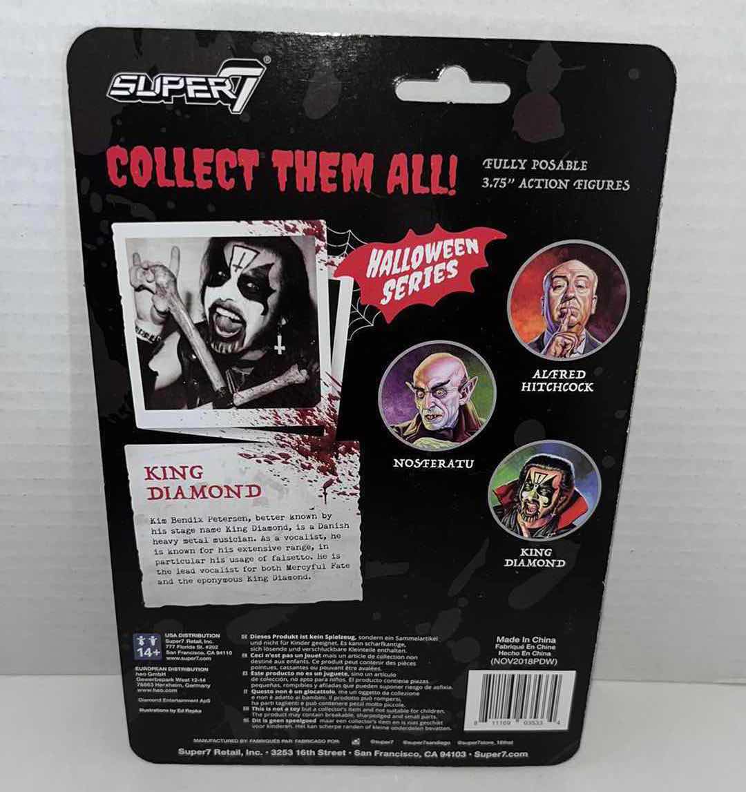 Photo 3 of NEW SUPER7 REACTION FIGURE, HALLOWEEN SERIES “KING DIAMOND” (1)