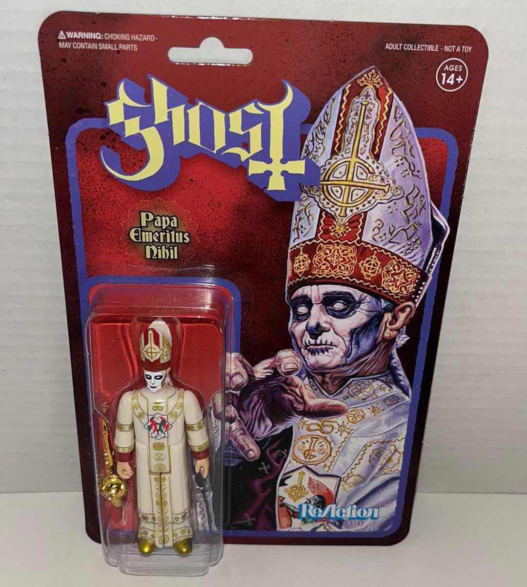 Photo 1 of NEW SUPER7 REACTION FIGURES, GHOST “PAPA EMERITUS NIHIL” (1)