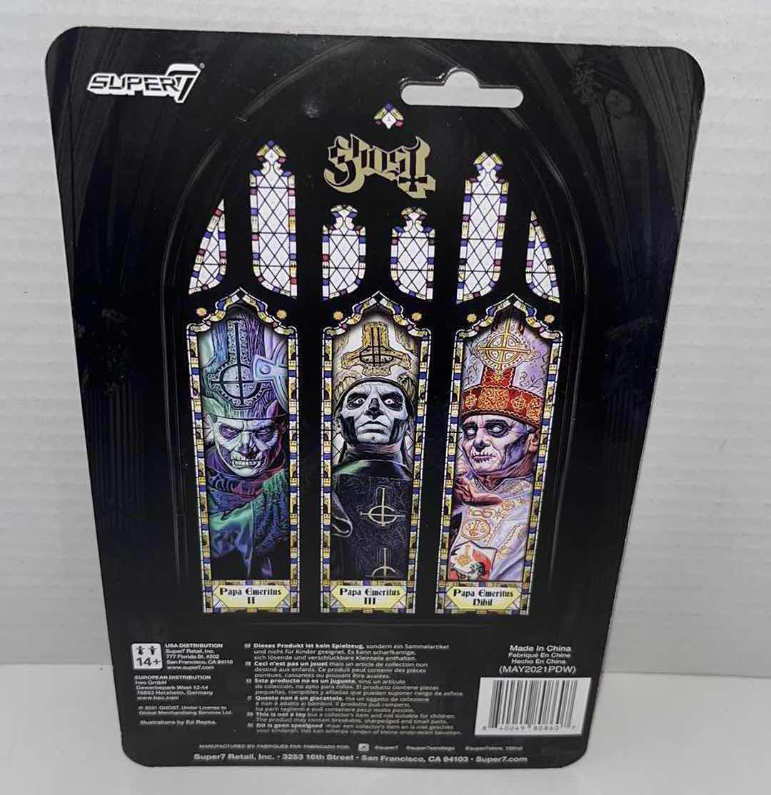 Photo 3 of NEW SUPER7 REACTION FIGURES, GHOST “PAPA EMERITUS NIHIL” (1)