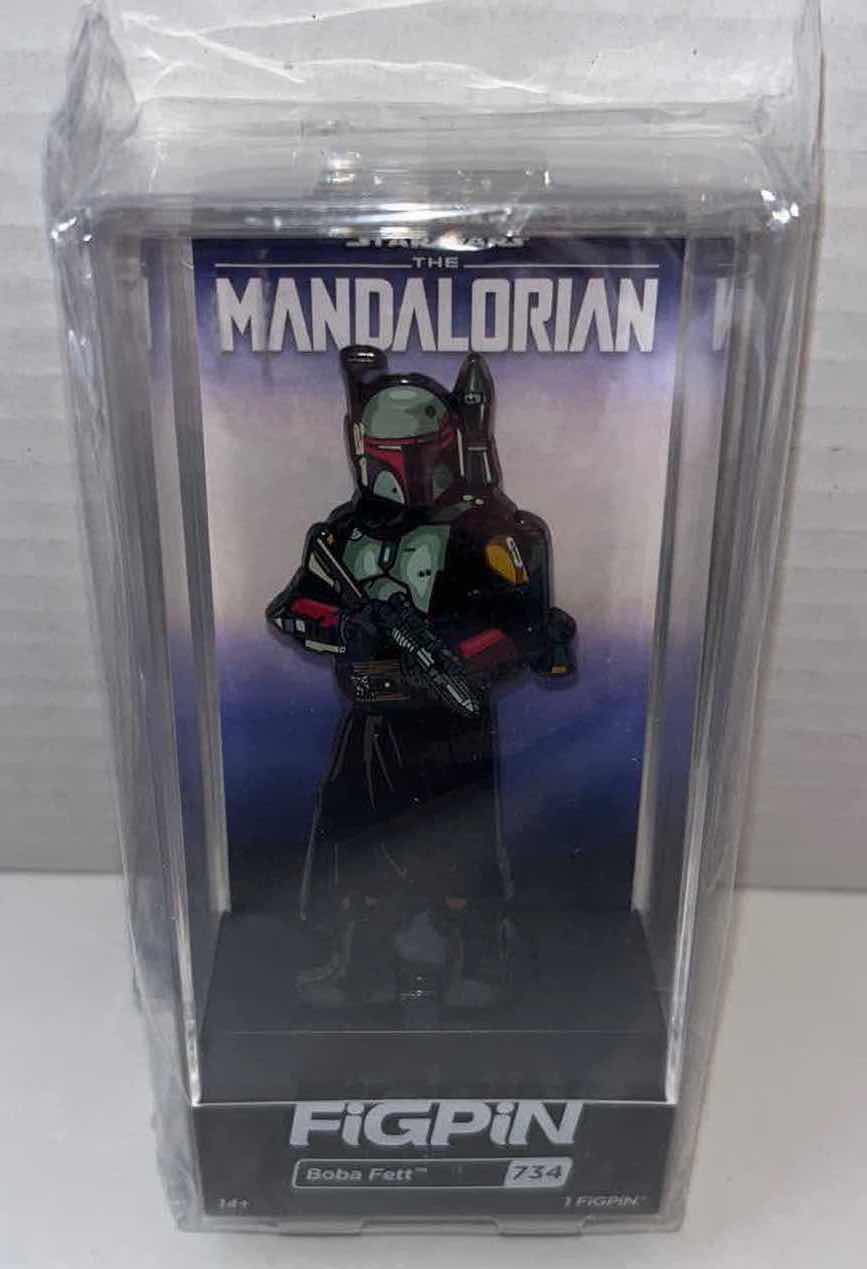 Photo 1 of NEW FIGPIN STAR WARS THE MANDALORIAN, #734 BOBA FETT $15.00 (1)