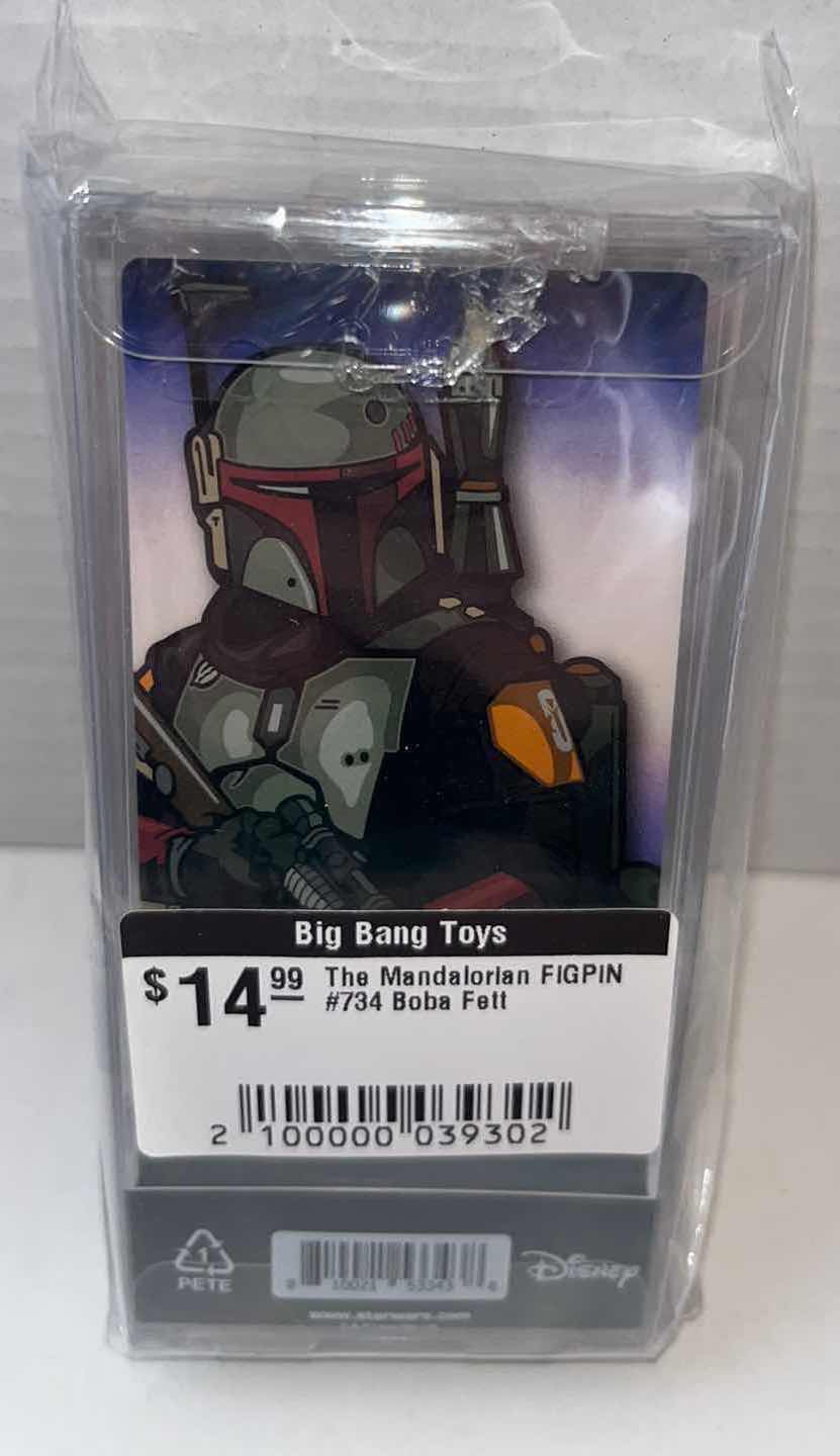 Photo 2 of NEW FIGPIN STAR WARS THE MANDALORIAN, #734 BOBA FETT $15.00 (1)