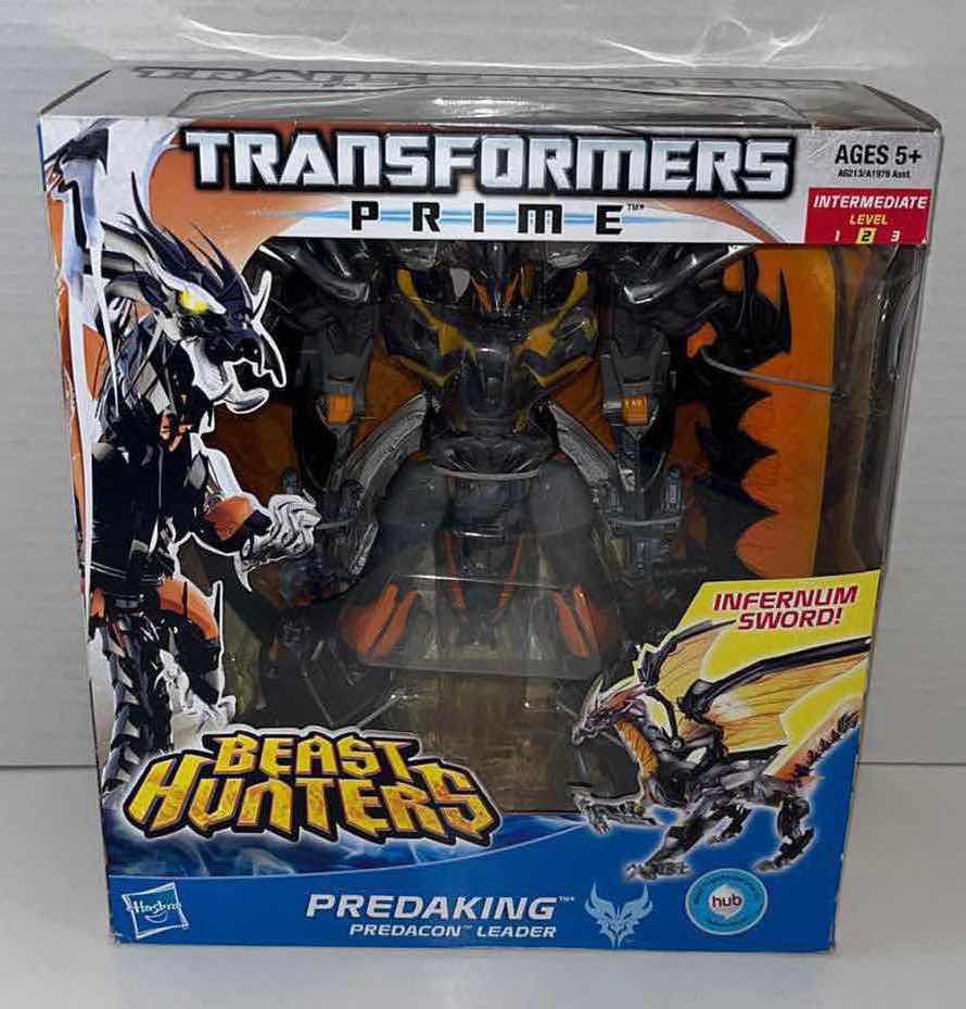 Photo 1 of BRAND NEW HASBRO TRANSFORMERS PRIME BEAST HUNTERS ACTION FIGURE,  “PREDAKING” PREDACON LEADER $125.00 (1)