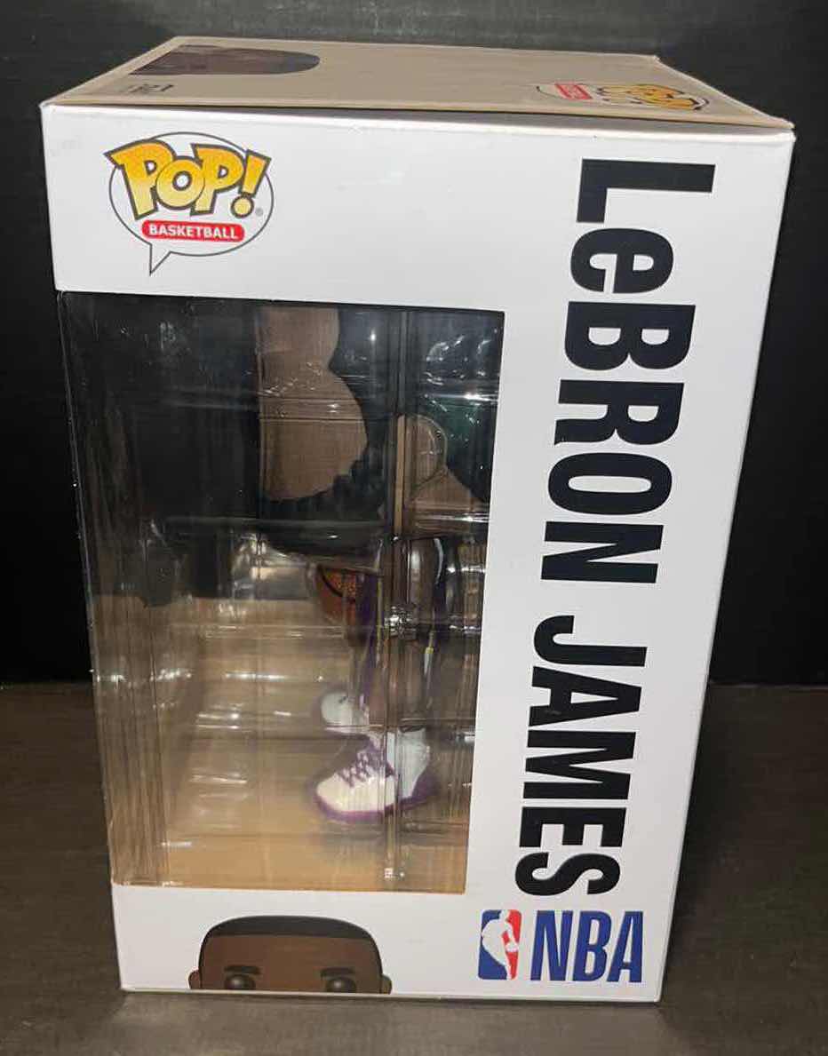 Photo 4 of NEW FUNKO POP! BASKETBALL VINYL FIGURE, #98 LOS ANGELES LAKERS 10” LEBRON JAMES (PURPLE JERSEY)