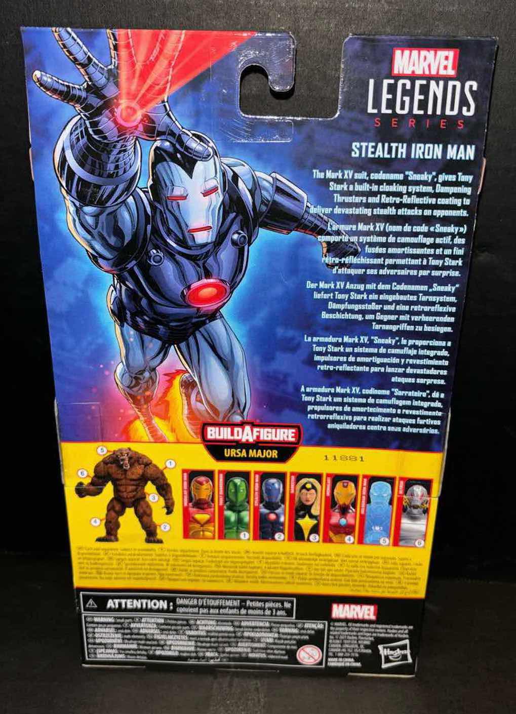 Photo 3 of NEW HASBRO LEGEND SERIES ACTION FIGURE, MARVEL IRON MAN “STEALTH IRON MAN”