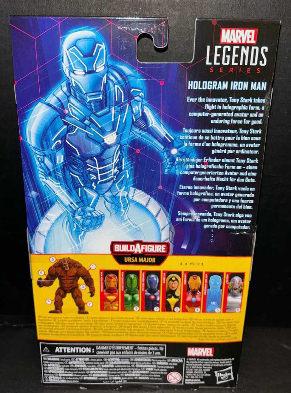 Photo 1 of NEW HASBRO LEGEND SERIES ACTION FIGURE, MARVEL IRON MAN “HOLOGRAM IRON MAN”