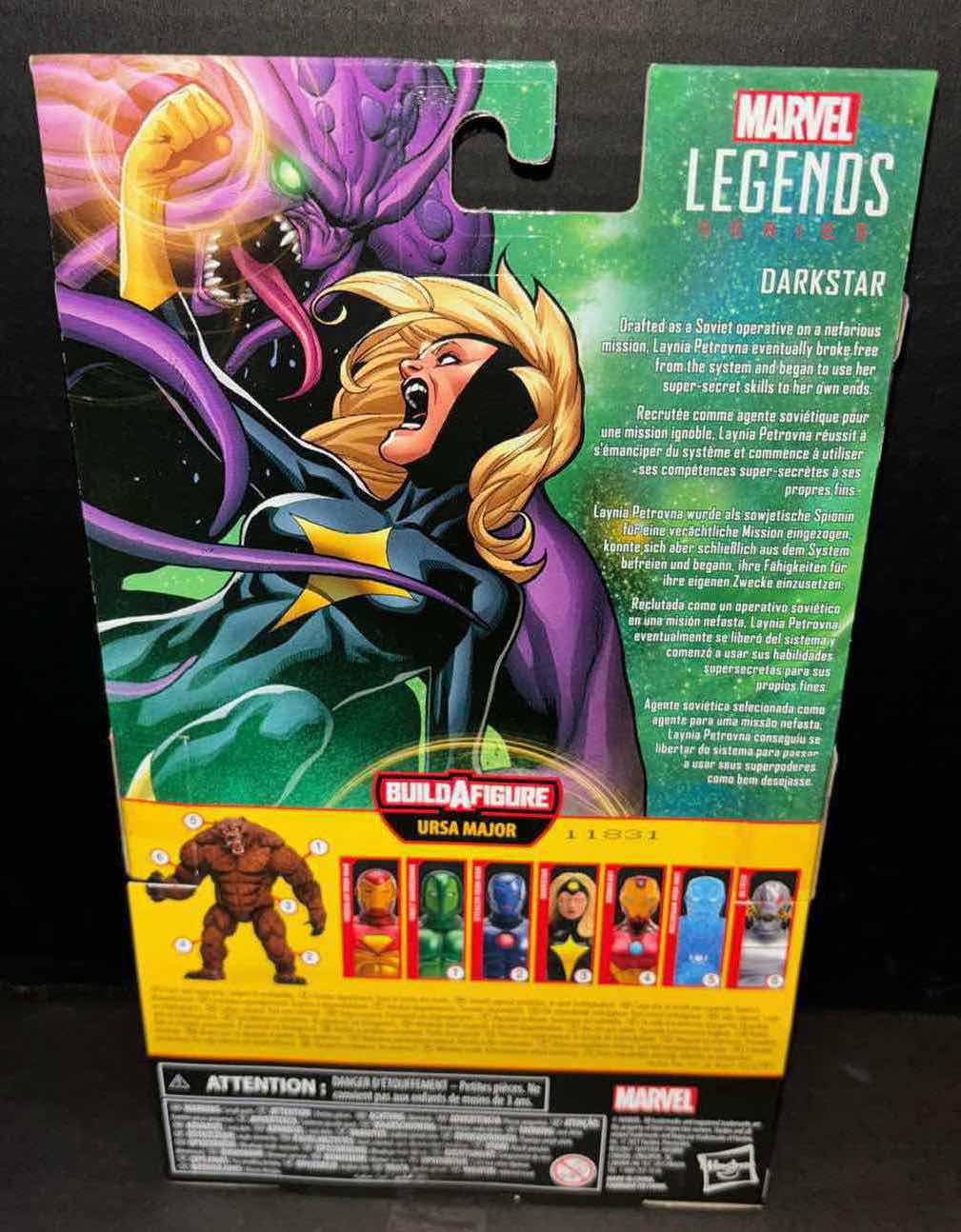 Photo 3 of NEW HASBRO LEGEND SERIES ACTION FIGURE, MARVEL “DARKSTAR”