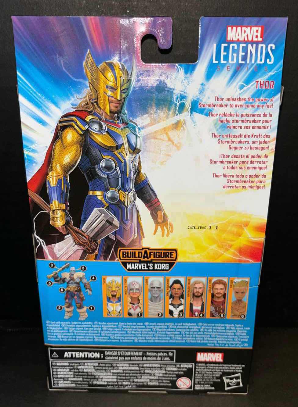 Photo 3 of NEW HASBRO LEGEND SERIES ACTION FIGURE, MARVEL STUDIOS THOR LOVE AND THUNDER “THOR”