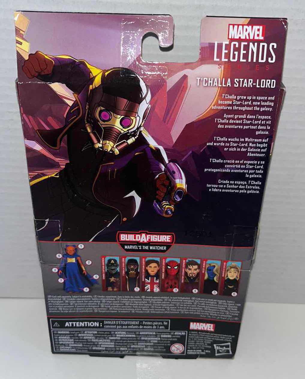 Photo 3 of NEW HASBRO DISNEY+ MARVEL LEGEND SERIES ACTION FIGURE & ACCESSORIES, MARVEL STUDIOS WHAT IF? “T’CHALLA STAR-LORD”