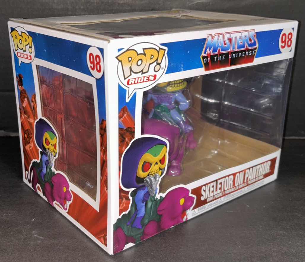 Photo 3 of NEW FUNKO POP! RIDES VINYL FIGURE, #98 MASTERS OF THE UNIVERSE SKELETOR ON PANTHOR $50.00