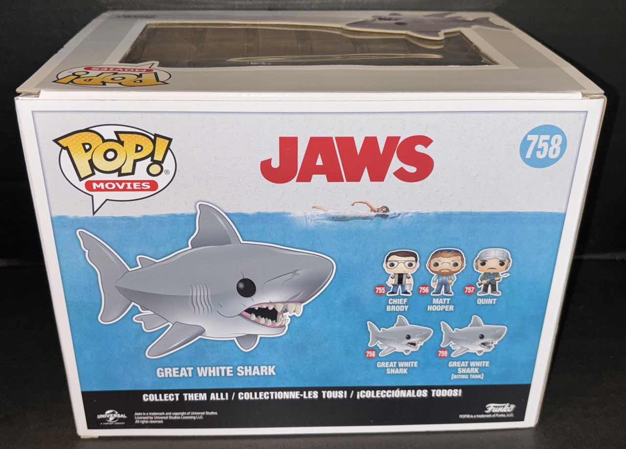 Photo 4 of NEW FUNKO POP! MOVIES VINYL FIGURE, RICHARD DREYFUSS SIGNED #758 JAWS GREAT WHITE SHARK