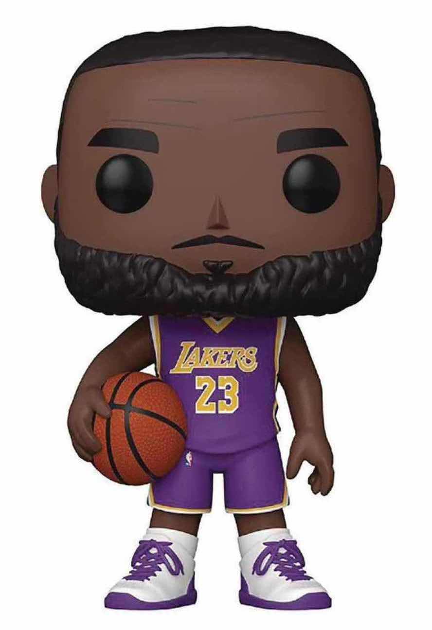 Photo 1 of NEW FUNKO POP! BASKETBALL 10” VINYL FIGURE, #98 LOS ANGELES LAKERS LEBRON JAMES (PURPLE JERSEY) 