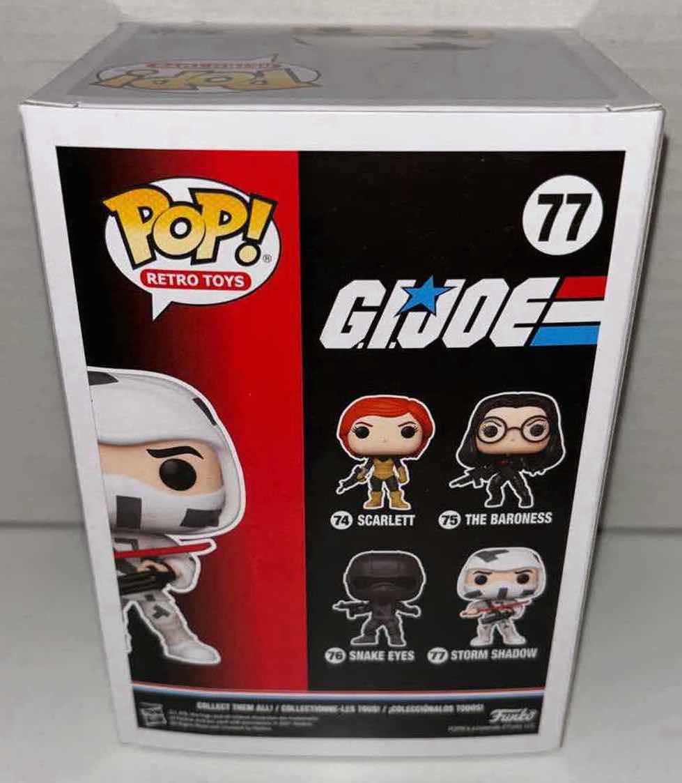 Photo 3 of NEW FUNKO POP! RETRO TOYS VINYL FIGURE, G.I. JOE #77 STORM SHADOW