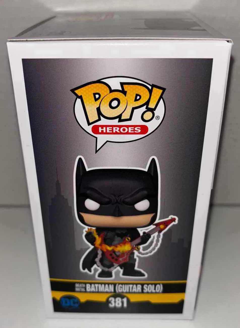 Photo 2 of NEW FUNKO POP! HEROES VINYL FIGURE, BATMAN #381 DEATH METAL BATMAN (GUITAR SOLO)