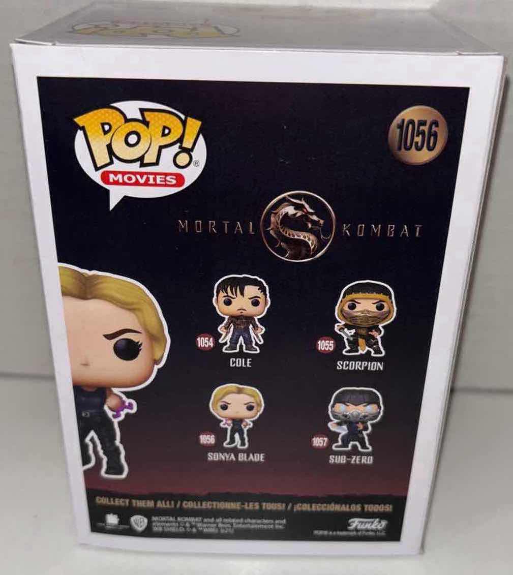 Photo 3 of NEW FUNKO POP! MOVIES VINYL FIGURE, MORTAL KOMBAT #1056 SONYA BLADE