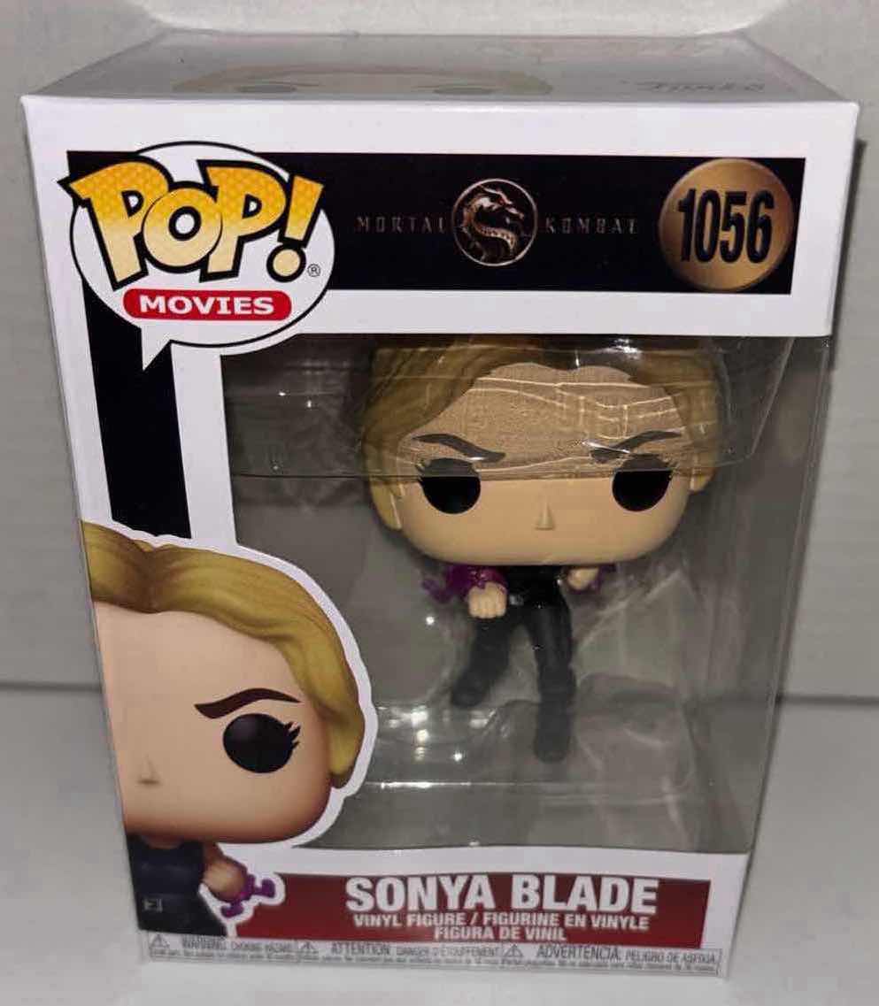 Photo 1 of NEW FUNKO POP! MOVIES VINYL FIGURE, MORTAL KOMBAT #1056 SONYA BLADE