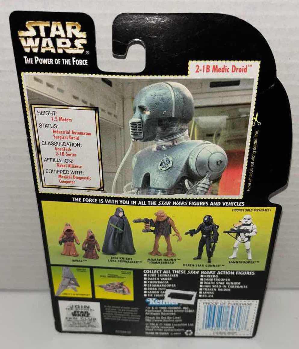 Photo 3 of NEW KENNER STAR WARS THE POWER OF THE FORCE ACTION FIGURE, 2-1 B MEDIC DROID W MEDICAL DIAGNOSTIC COMPUTER