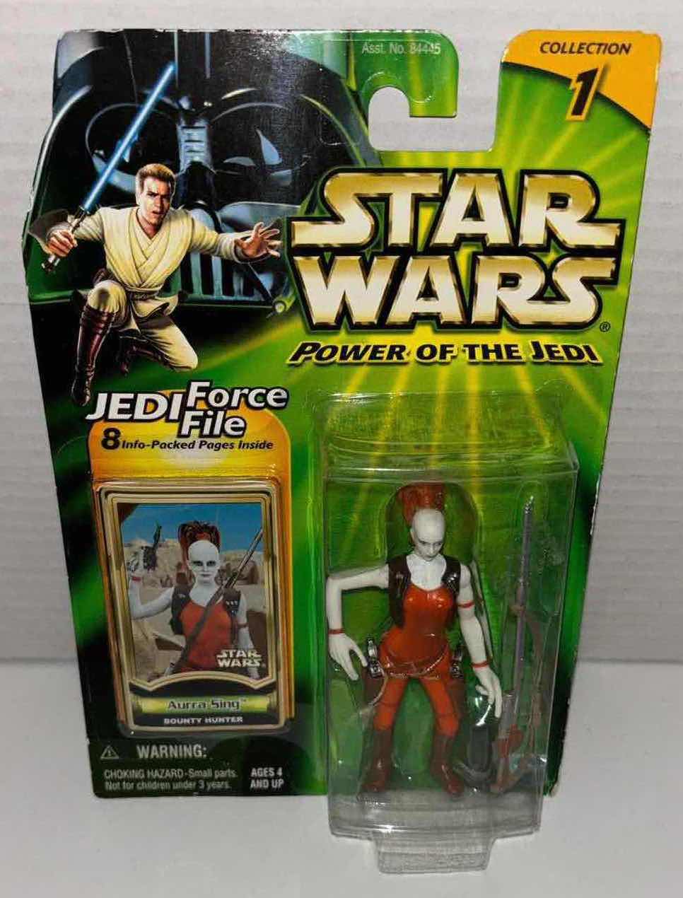 Photo 1 of NEW HASBRO STAR WARS POWER OF THE JEDI ACTION FIGURE, AURRA SING W JEDI FORCE FILE