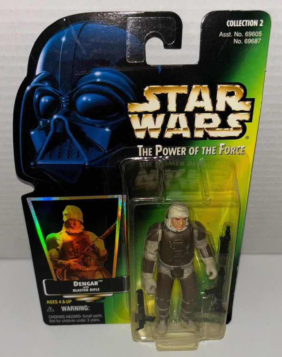 Photo 1 of NEW KENNER STAR WARS THE POWER OF THE FORCE ACTION FIGURE, DENGAR W BLASTER RIFLE