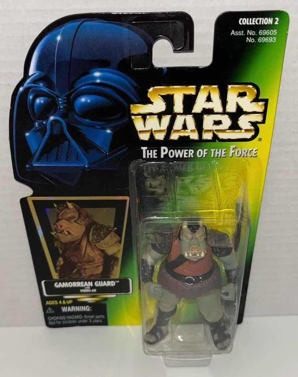 Photo 1 of NEW KENNER STAR WARS THE POWER OF THE FORCE ACTION FIGURE, GAMORREAN GUARD W VIBRO-AX