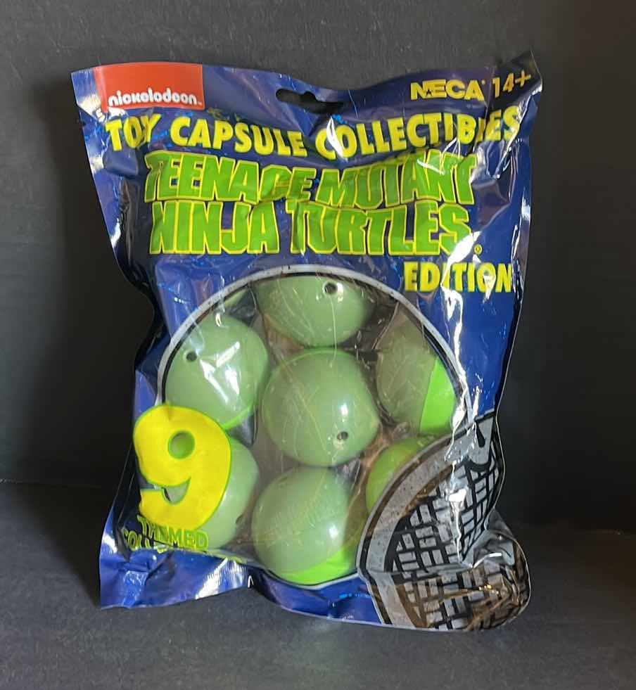 Photo 1 of NEW NECA TOY CAPSULE COLLECTABLES TMNT EDITION, 9 PCS